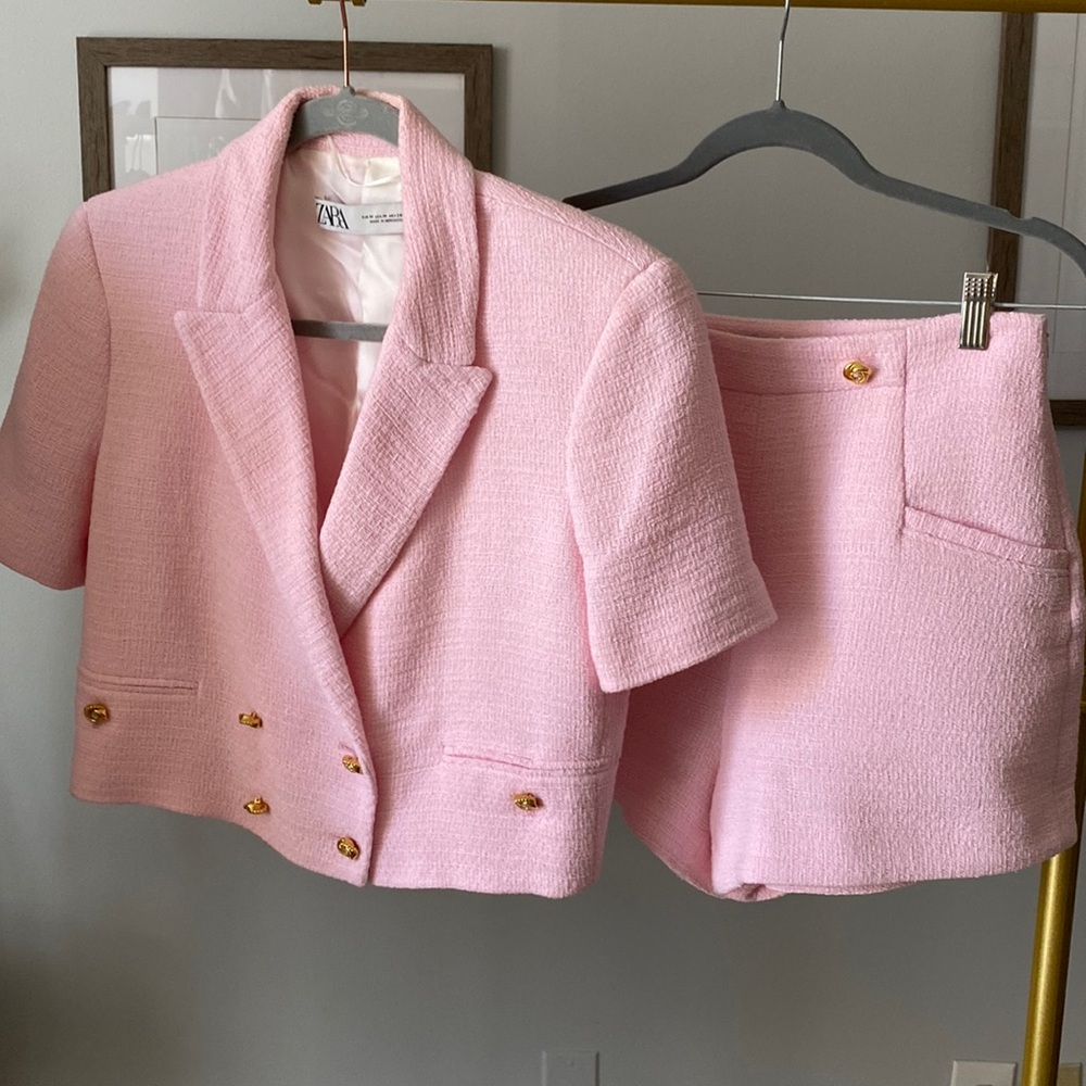 Zara Tweed Two-Piece Set